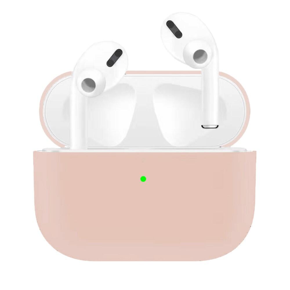 SiGN Ultra-slim Silikonfodral till Laddningsetui för Apple AirPods Pro - Ljusrosa