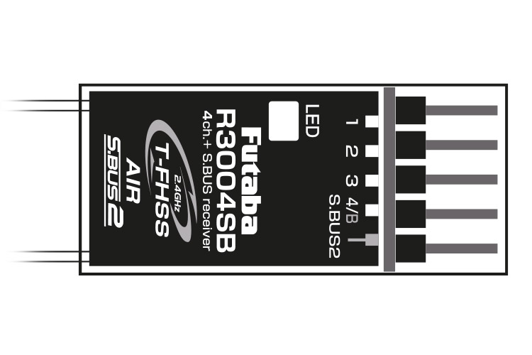 Mottagare Futaba R3004SB 4K T-FHSS - 4