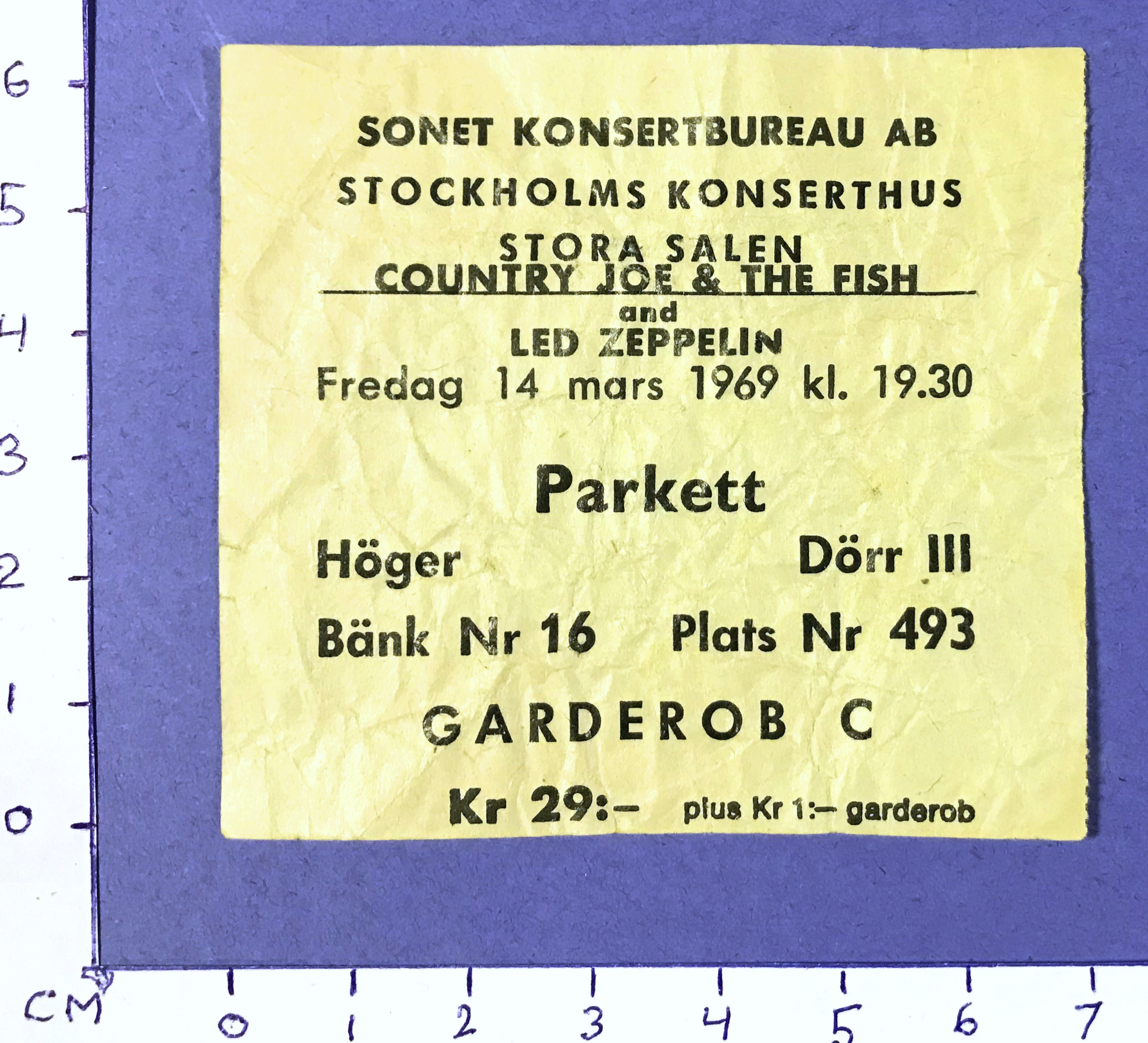 LED ZEPPELIN - Stockholm 1969