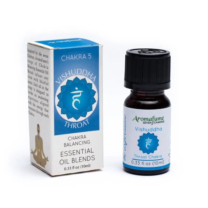 Vishuddha chakra essential oil blend Aromafume : Halschakrat