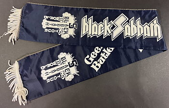 BLACK SABBATH - Turnéhalsduk 1983 (svart)