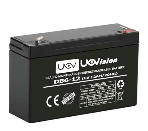 Läs mer om UOVision 6V / 12AH batteri