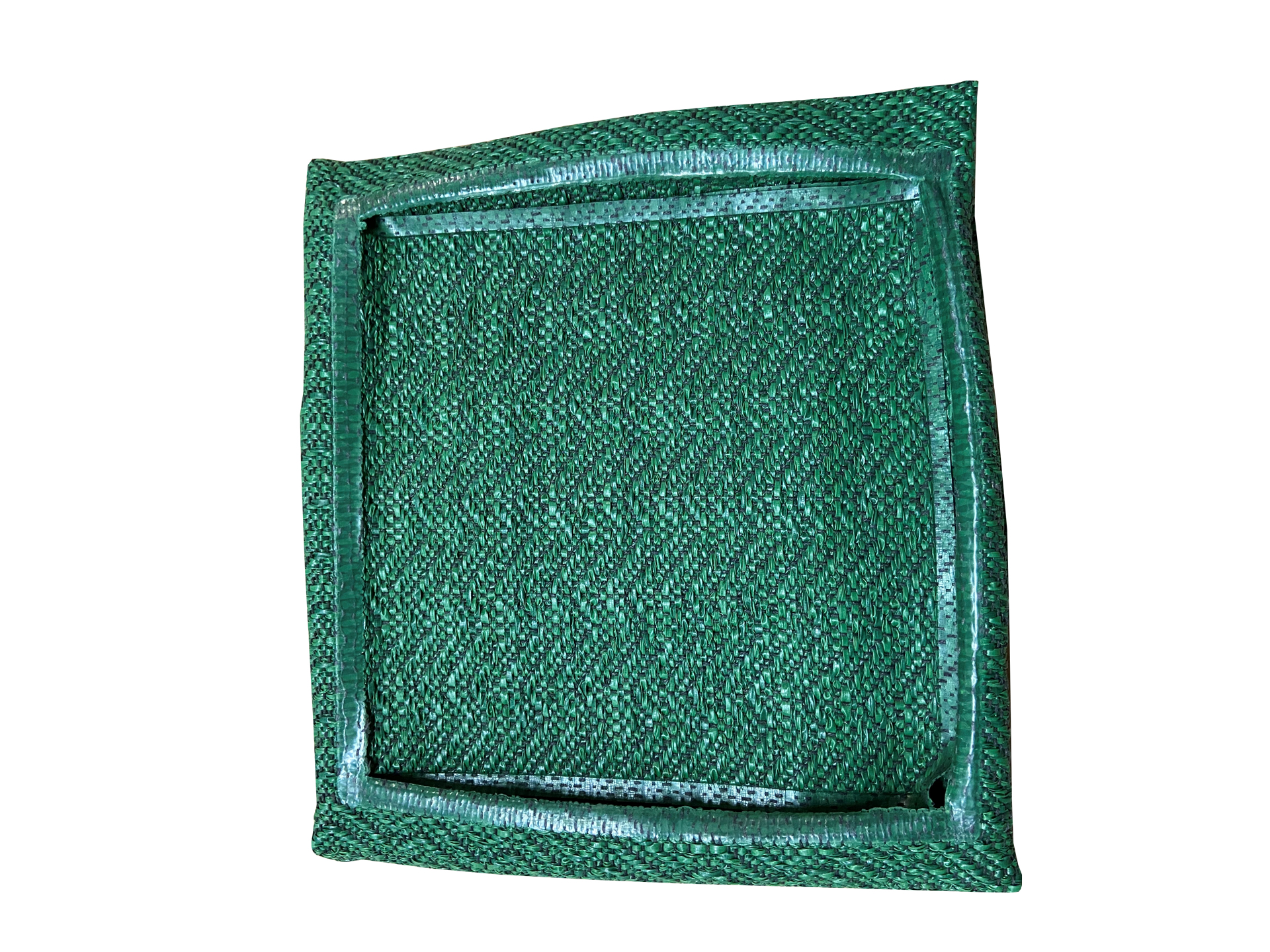 Urngravklädsel - 90x90 cm, fyrkantigt hål 30 cm sida, Grön