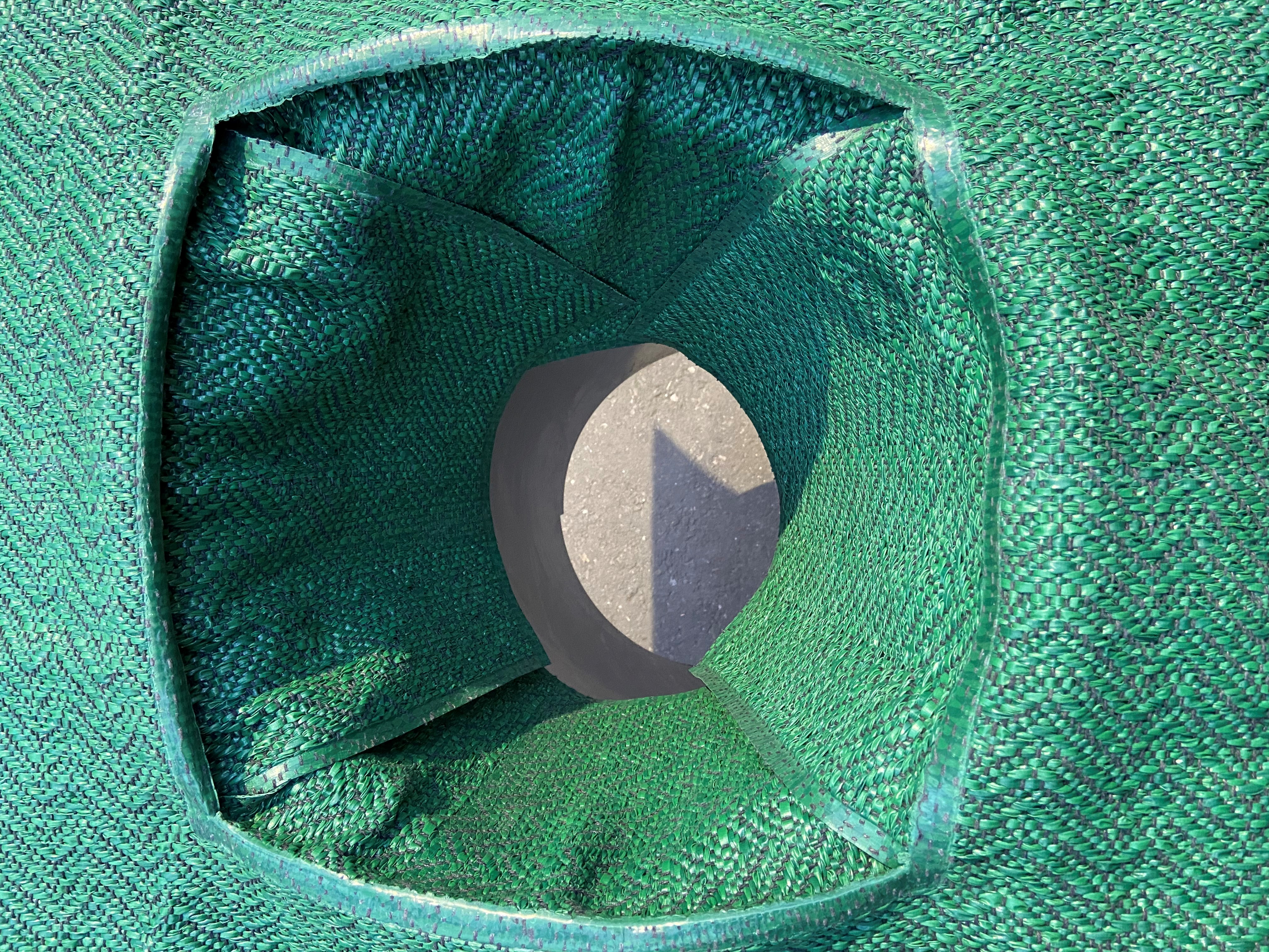 Urngravklädsel - 90x90 cm, fyrkantigt hål 30 cm sida, Grön - 2