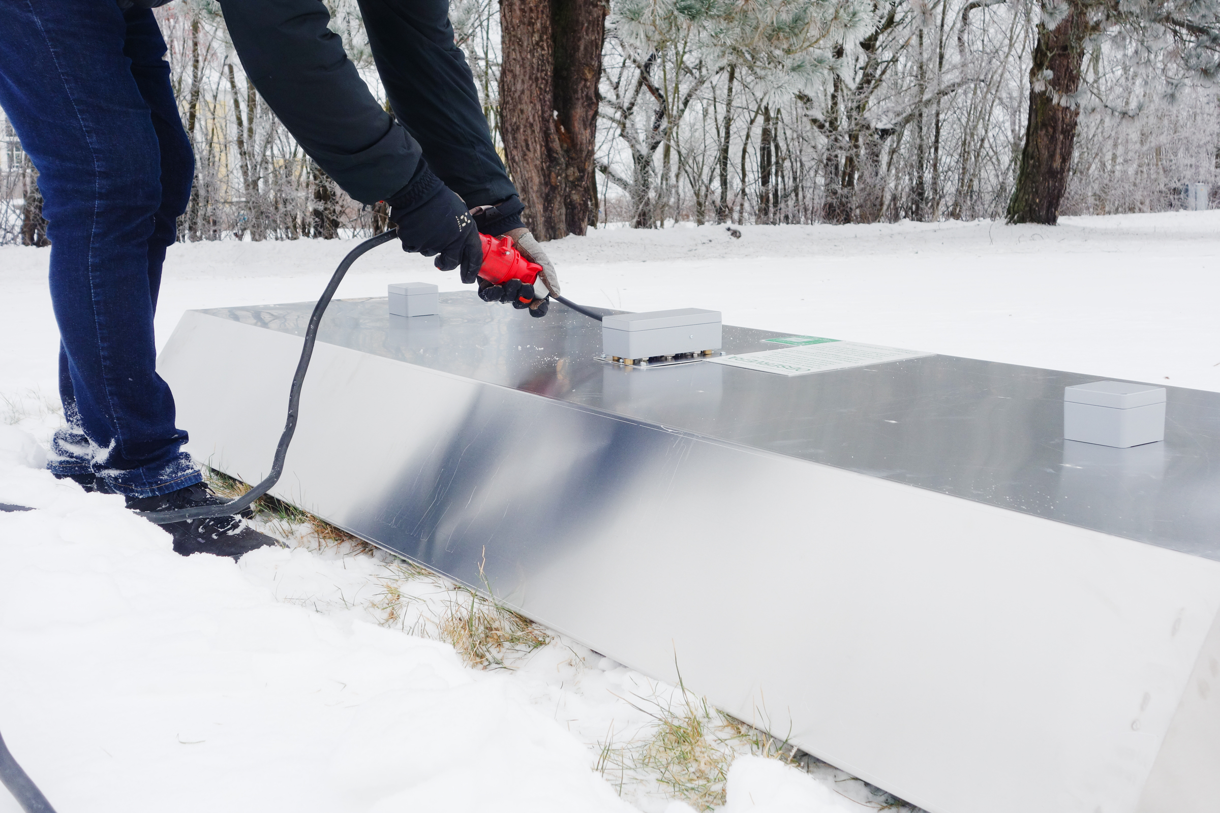 Värmetråg för kistgravar 1200 x 2550 mm (passar till Orax rasskydd) - 4