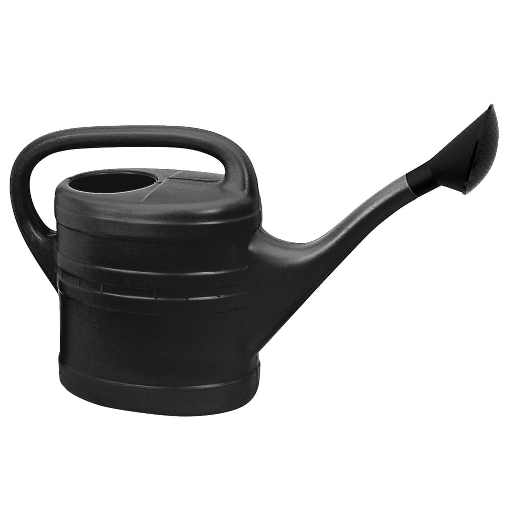 Vattenkanna svart plast, 10 liter