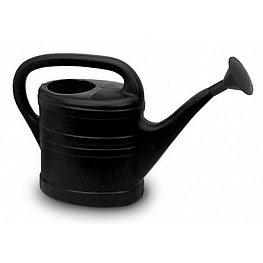 Vattenkanna svart plast, 5 liter. 