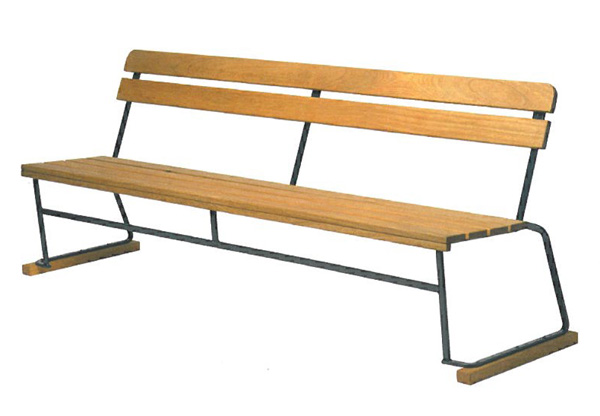 Parksoffa 5 Grythyttan 190 cm, oljad ek