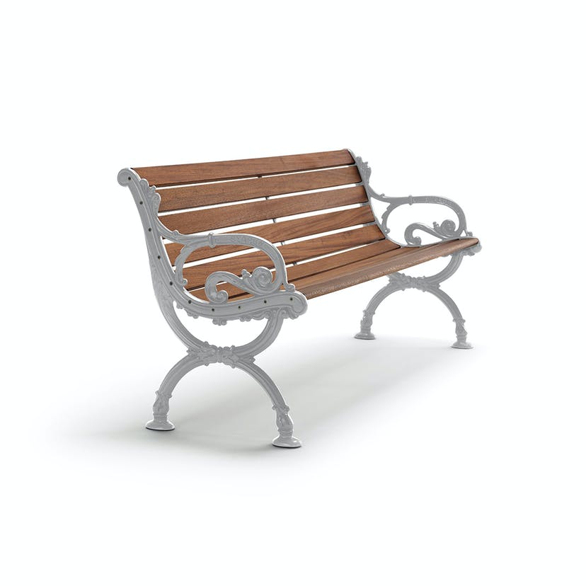 Parksoffa Byarum mahogny 155 cm - 2