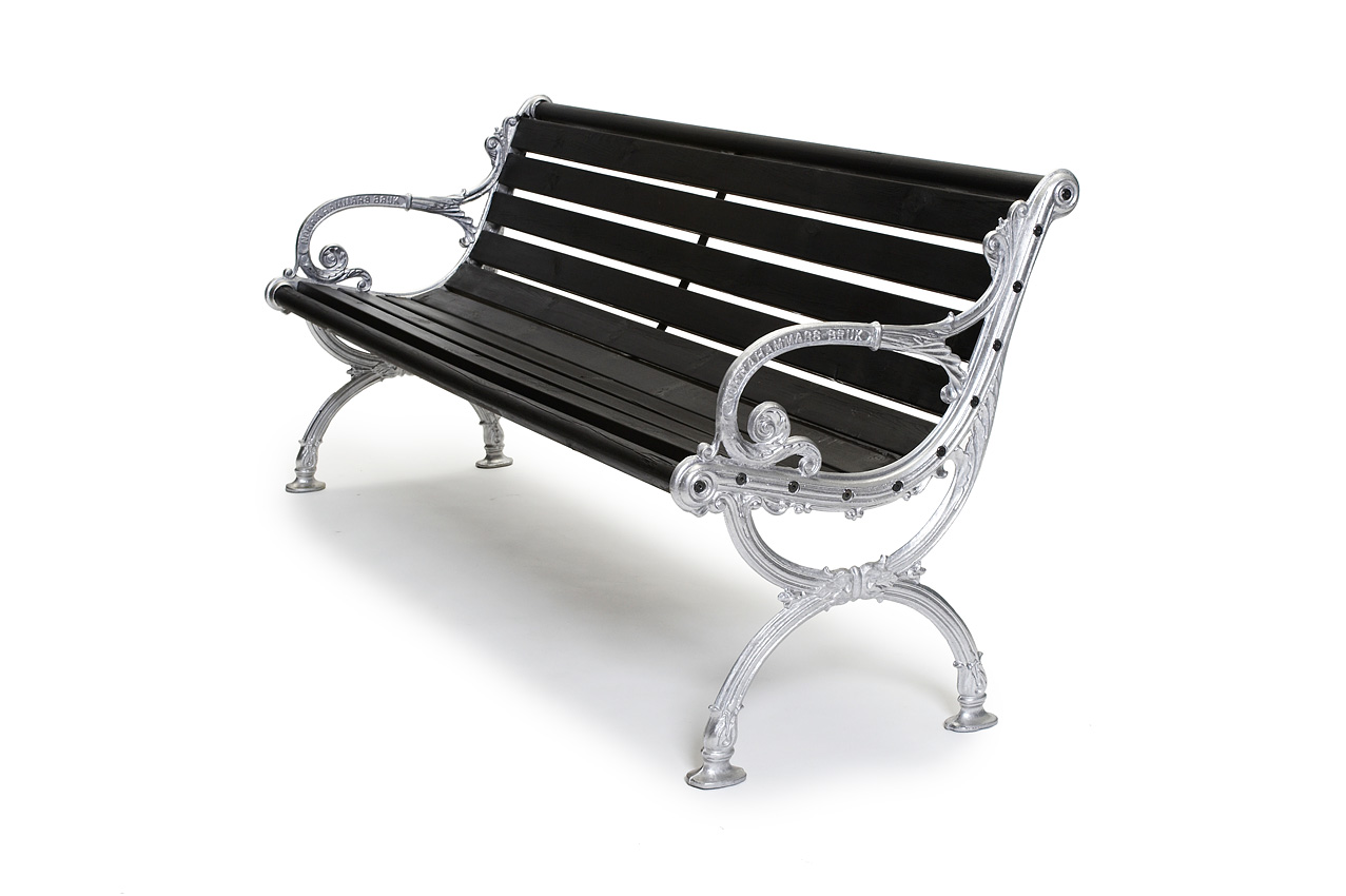 Parksoffa Norrahammar 165cm Furu/Vit