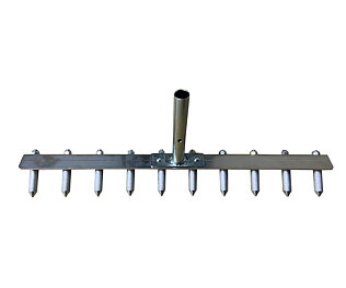 Gravkratta, aluminium 10 runda pinnar - komplett