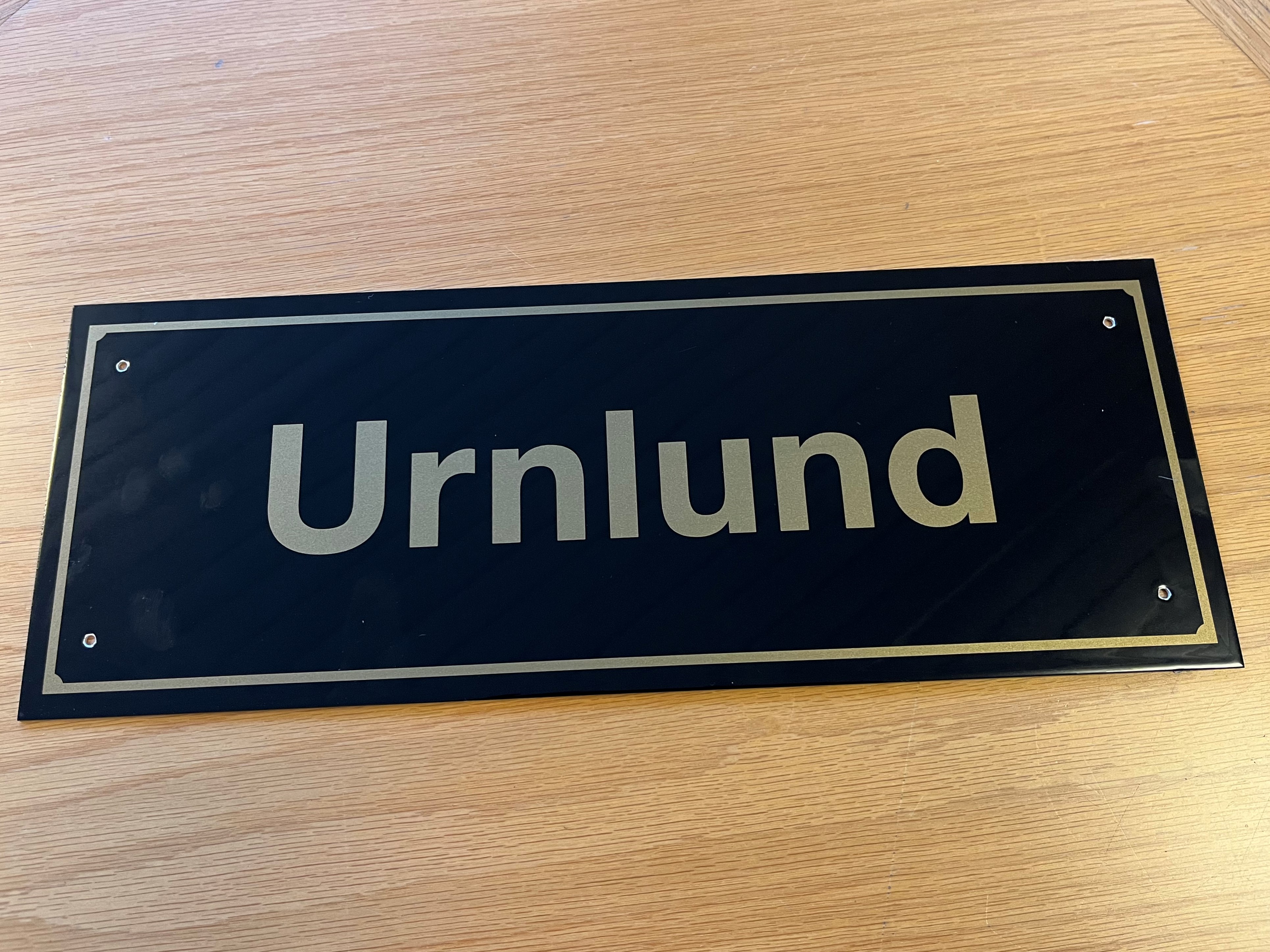 Upplysningsskylt, egen text - 2