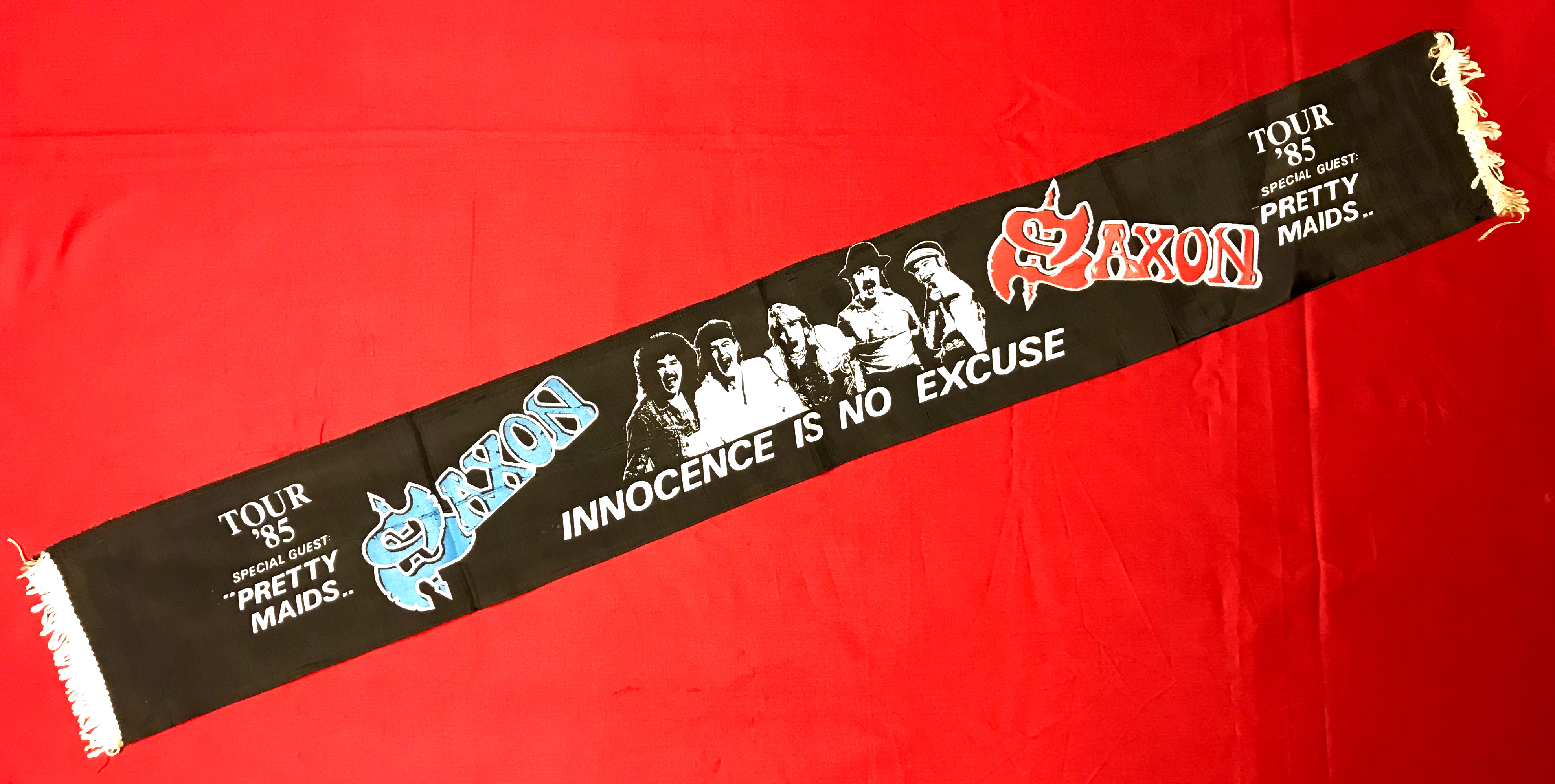 SAXON - Tour scarf 1985 (1)