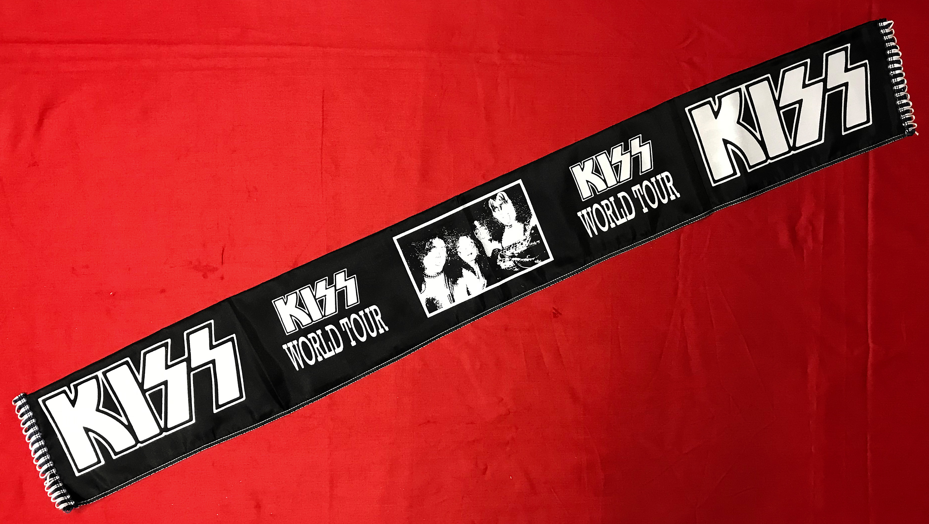 2008 Kiss Scarf Alive 35 World Tour Scarf Glam Rock Band