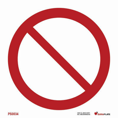 Förbudsskylt (PSS) "Allmän förbudsskylt"