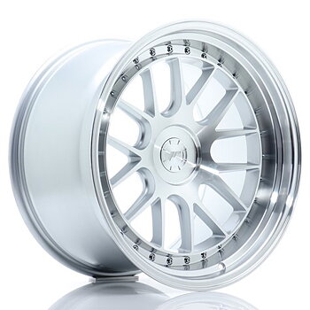 Japan Racing JR40 19x11 ET15-22 Custom Silver Machined Face