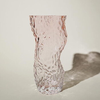 Ostrea ROCK Glas Vas rosa Hein Studio