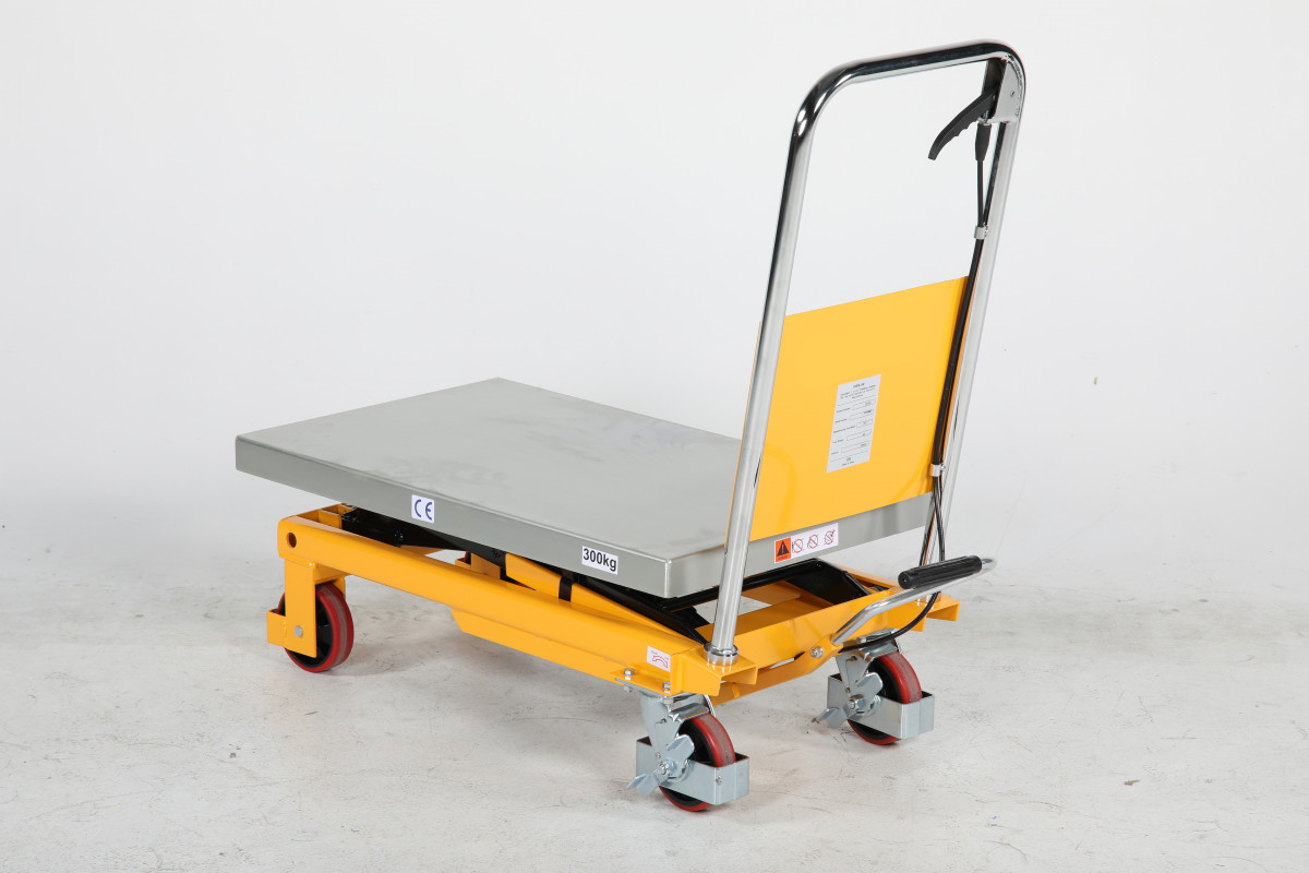 Mobilt lyftbord med fotpump 855x500mm / Maxlast: 300kg - 8