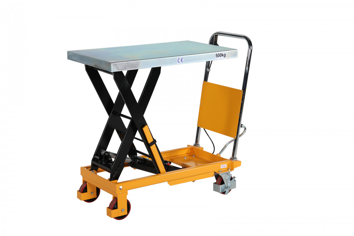 Mobilt lyftbord med fotpump 855x500mm / Maxlast: 500kg - 4