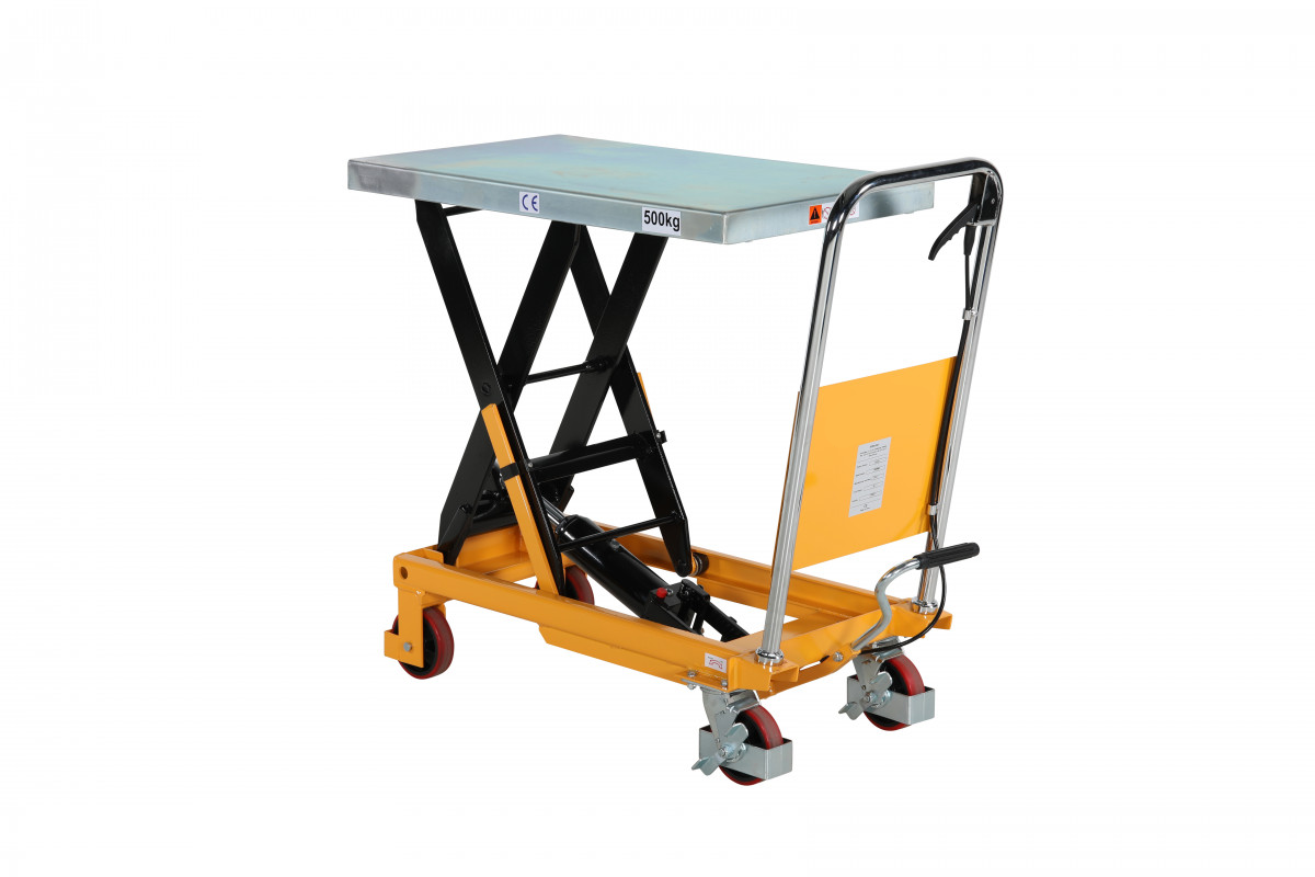 Mobilt lyftbord med fotpump 855x500mm / Maxlast: 500kg - 5