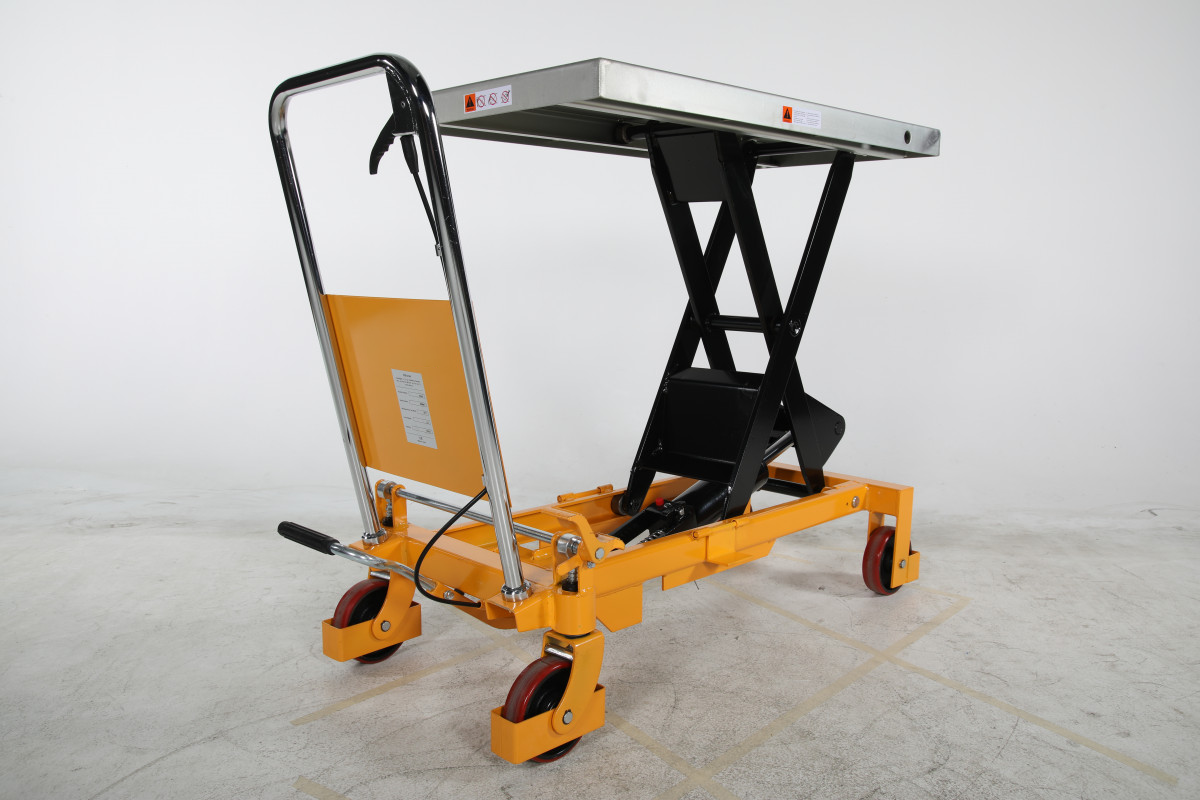 Mobilt lyftbord med fotpump 1000x510mm / Maxlast: 750kg - 3