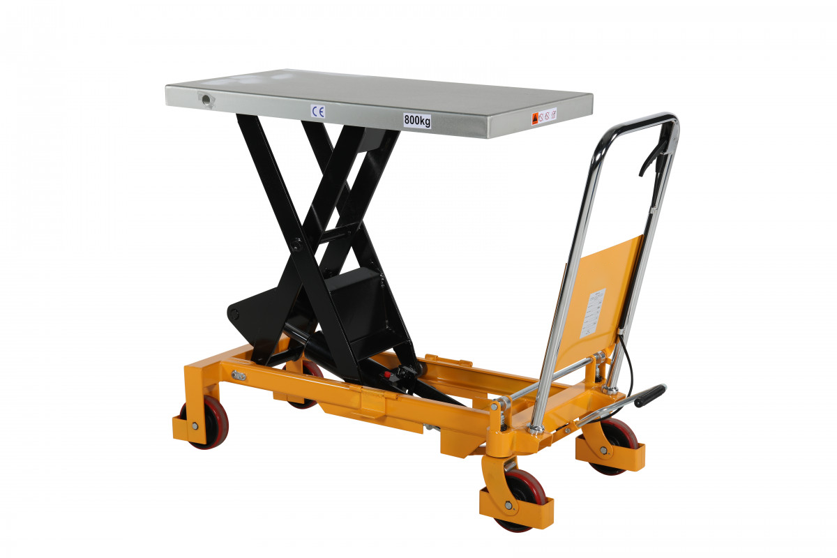 Mobilt lyftbord med fotpump 1000x510mm / Maxlast: 750kg - 8