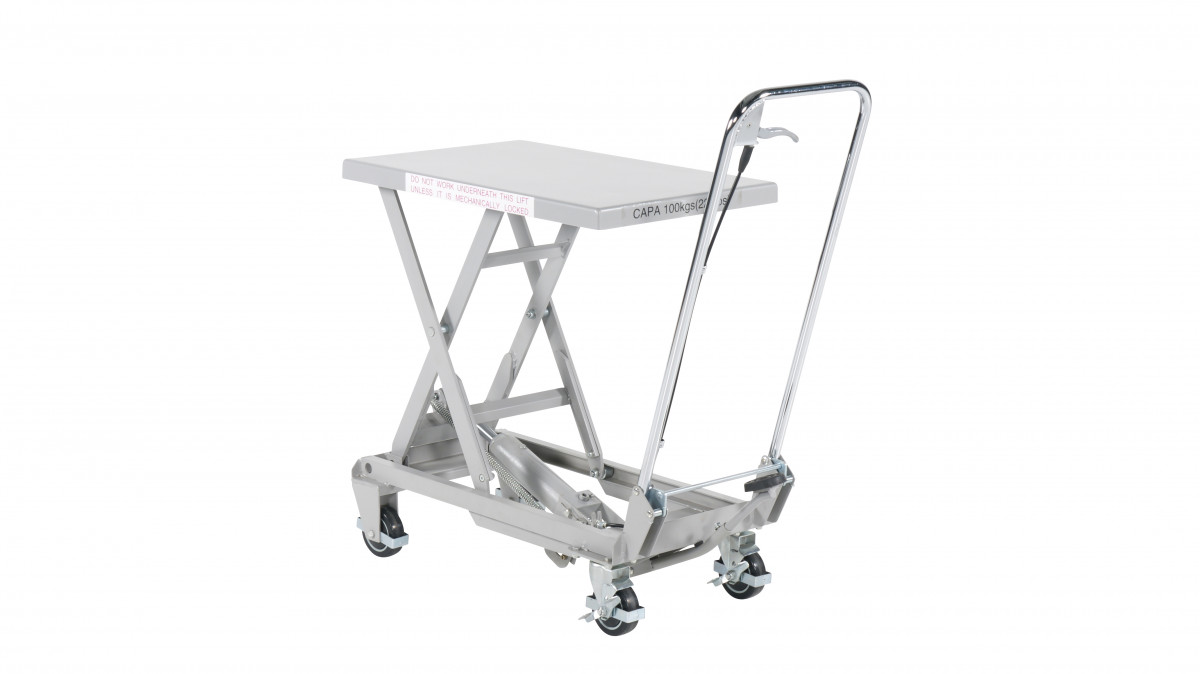 Mobilt lyftbord i aluminium 700x450mm / Maxlast: 100 kg - 4
