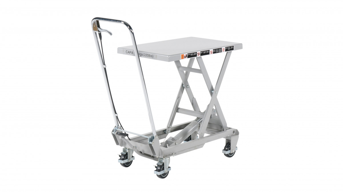 Mobilt lyftbord i aluminium 700x450mm / Maxlast: 100 kg