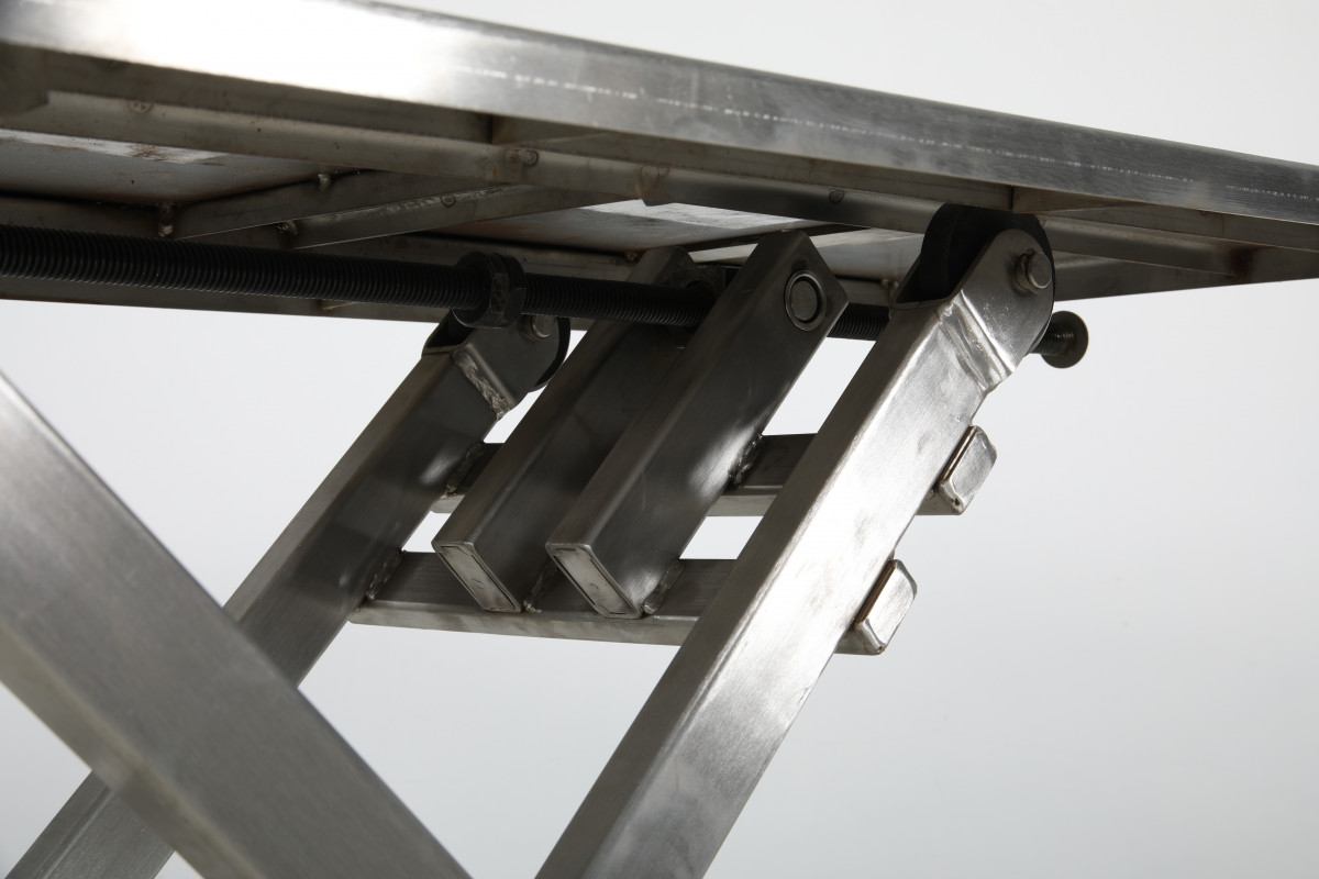 Mobilt lyftbord med vev Rostfritt 950x600mm / Maxlast: 300kg - 8