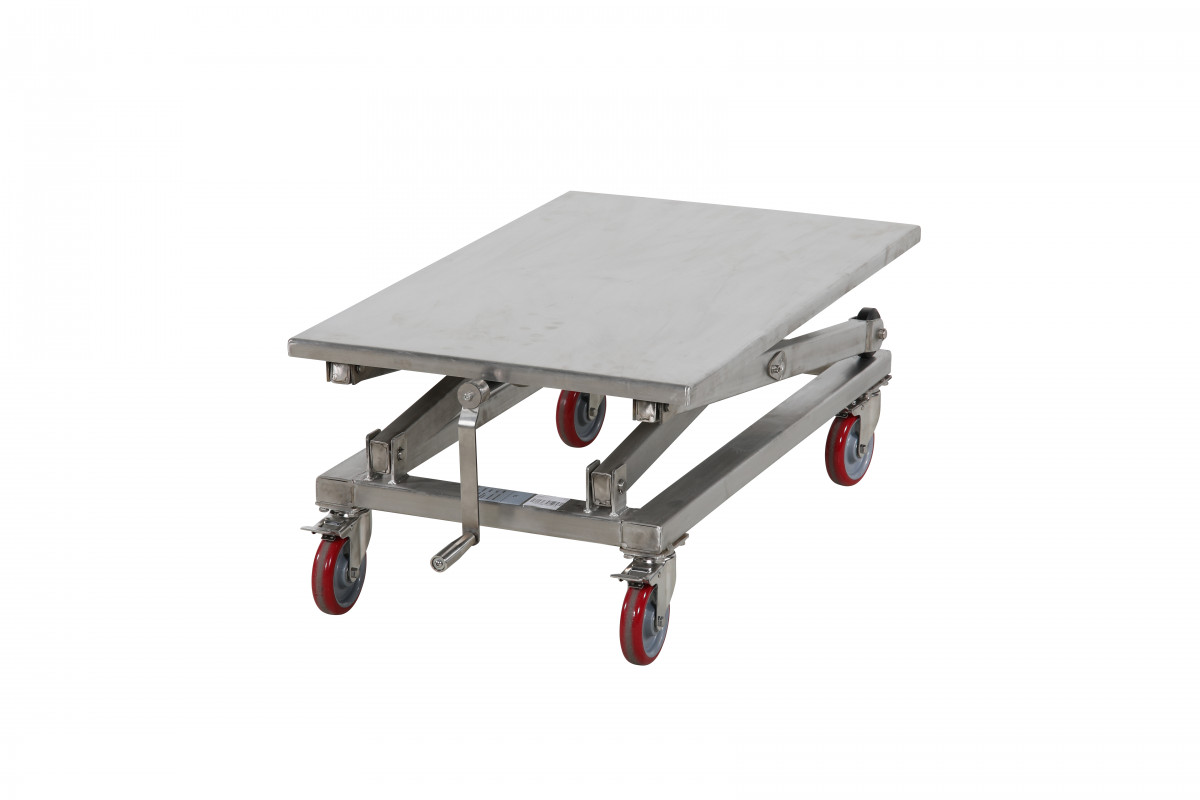 Mobilt lyftbord med vev Rostfritt 950x600mm / Maxlast: 300kg - 5
