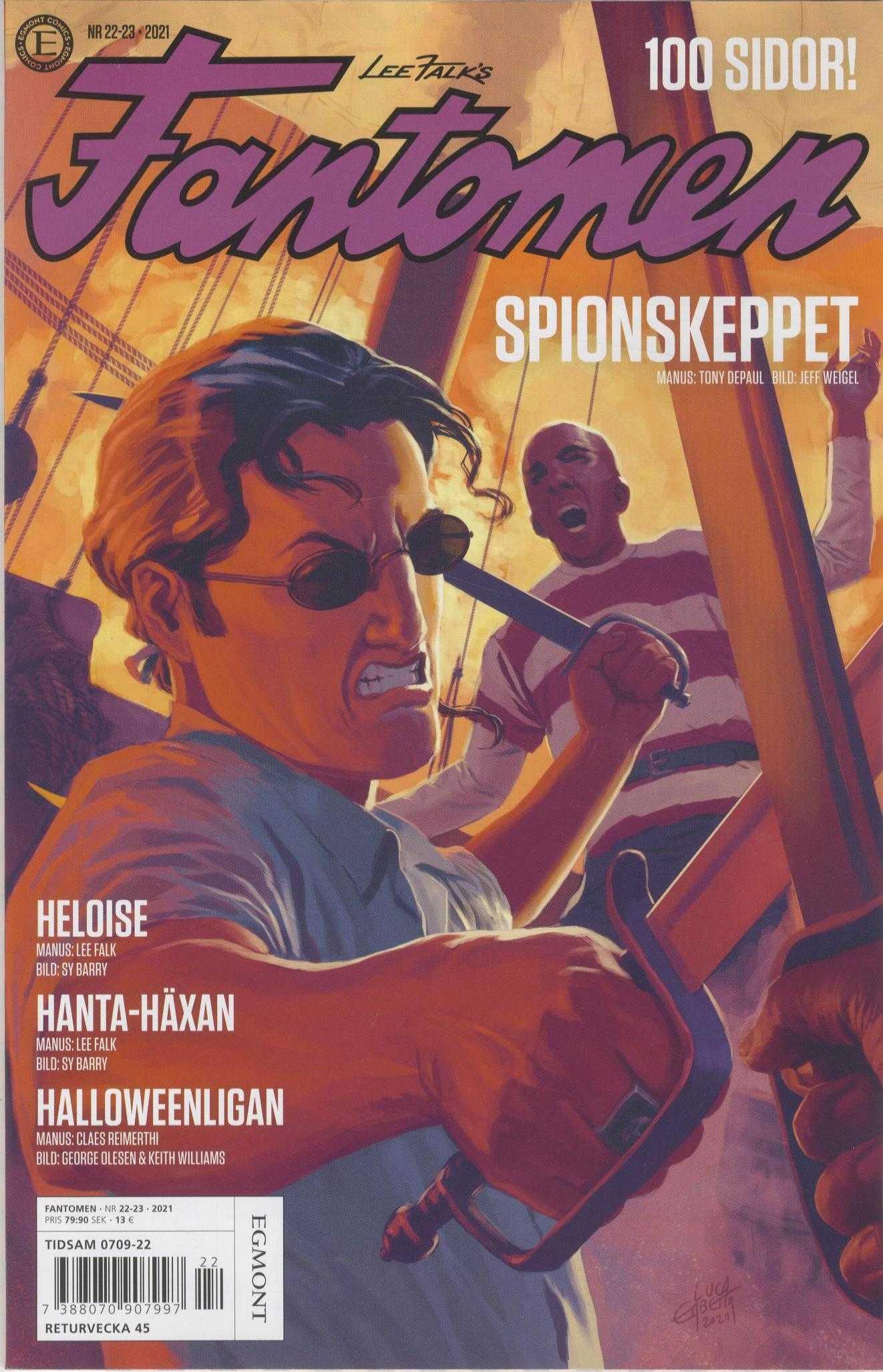 Fantomen 2021 nr 22/23, 100 sidor, Spionskeppet