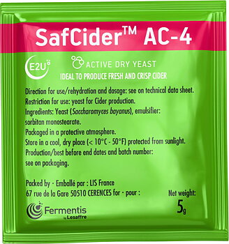 Fermentis SafCider AC-4, 5 g
