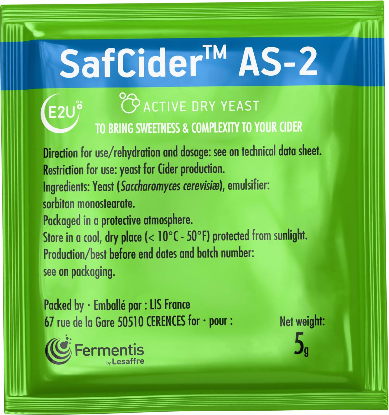 Fermentis SafCider AS-2, 5 g