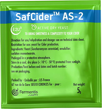 Fermentis SafCider AS-2, 5 g
