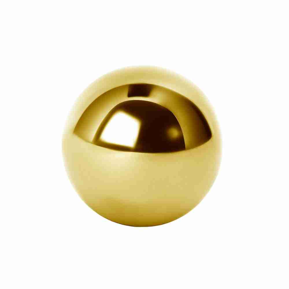 Extra kula till 0,8 mm piercing- 24K guld pvd