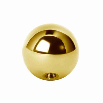 Extra kula i guldpläterat kirurgiskt stål till hästsko i storlek 0,8 mm. Piercingsmycke i hög kvalité, beständig färg