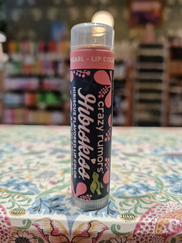 Lipbalm med färg: Pearl Hibikiss (skimrigt rosa), Crazy Rumors