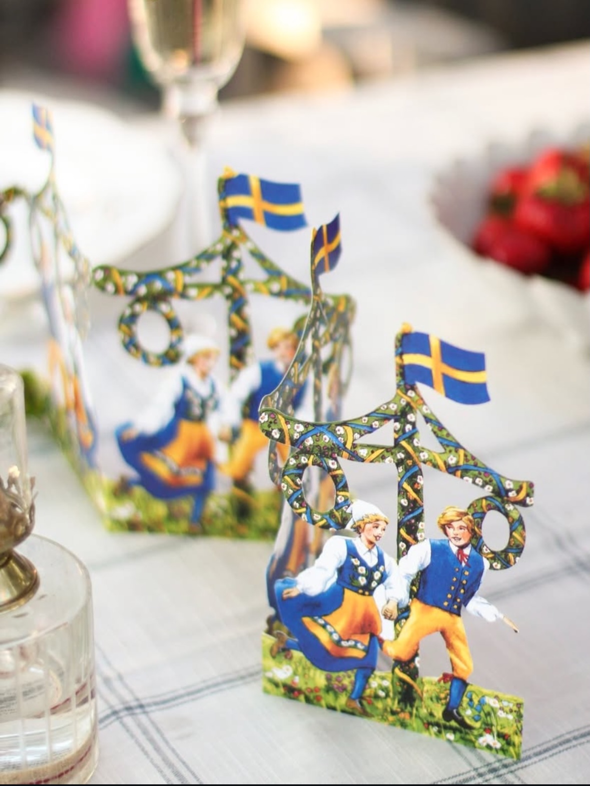 Pappersrader Midsommar - Midsommarstång - 60x16 cm - Stor