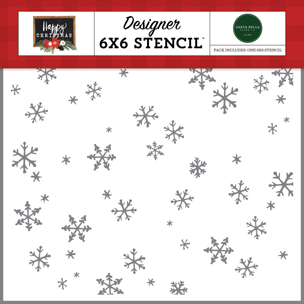 Carta Bella Tis The Season Stencil 