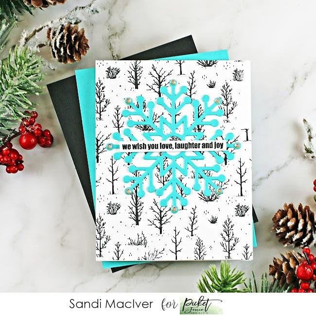 PICKET FENCE STUDIOS -Autumn Field 4x4 Inch Clear Stamps - 5