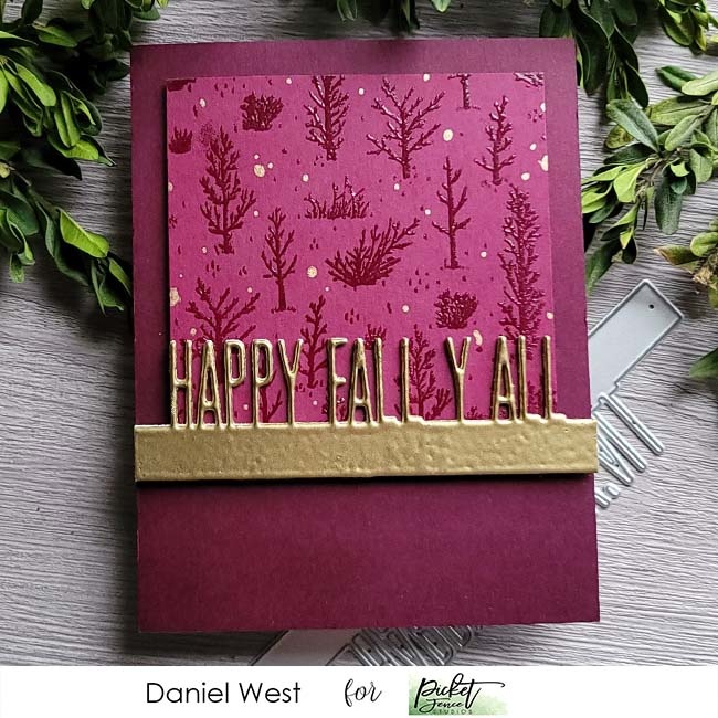 PICKET FENCE STUDIOS -Autumn Field 4x4 Inch Clear Stamps - 6