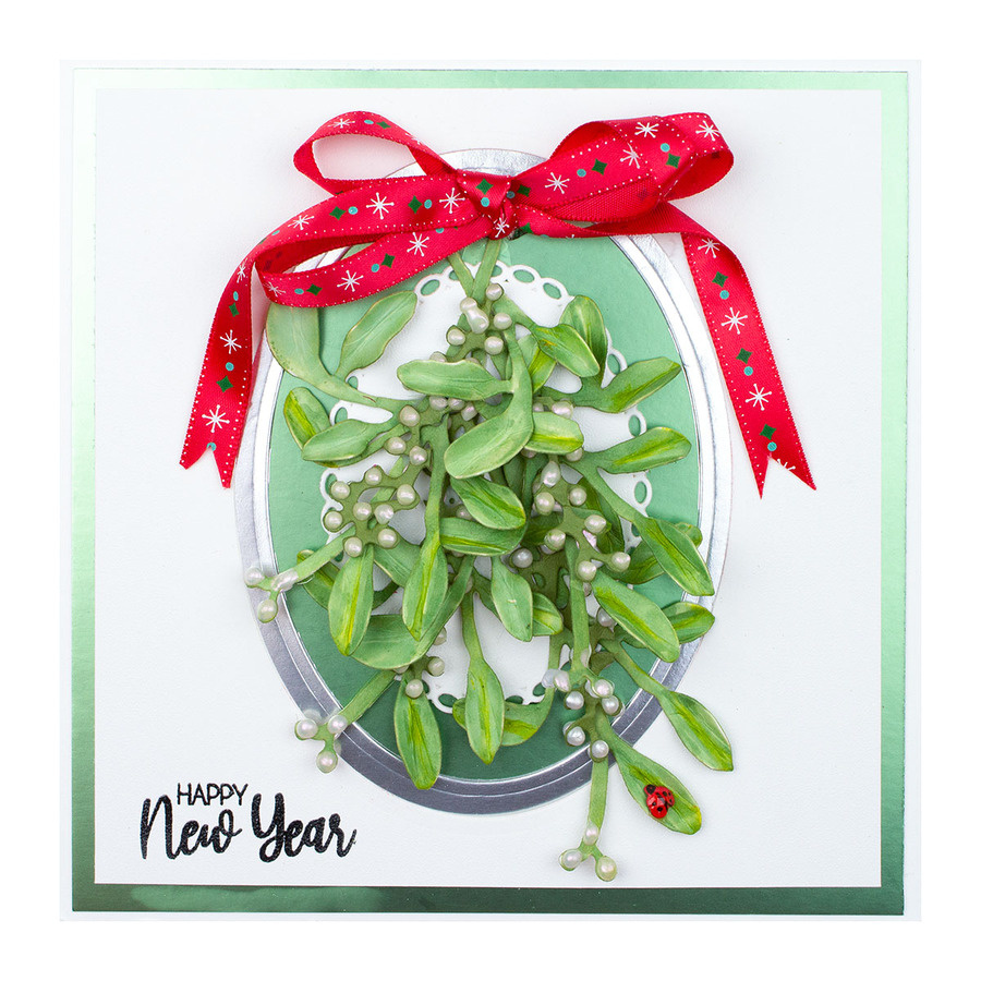 Spellbinders Winterberry and Mistletoe Etched Dies - 5