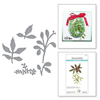 Spellbinders Winterberry and Mistletoe Etched Dies