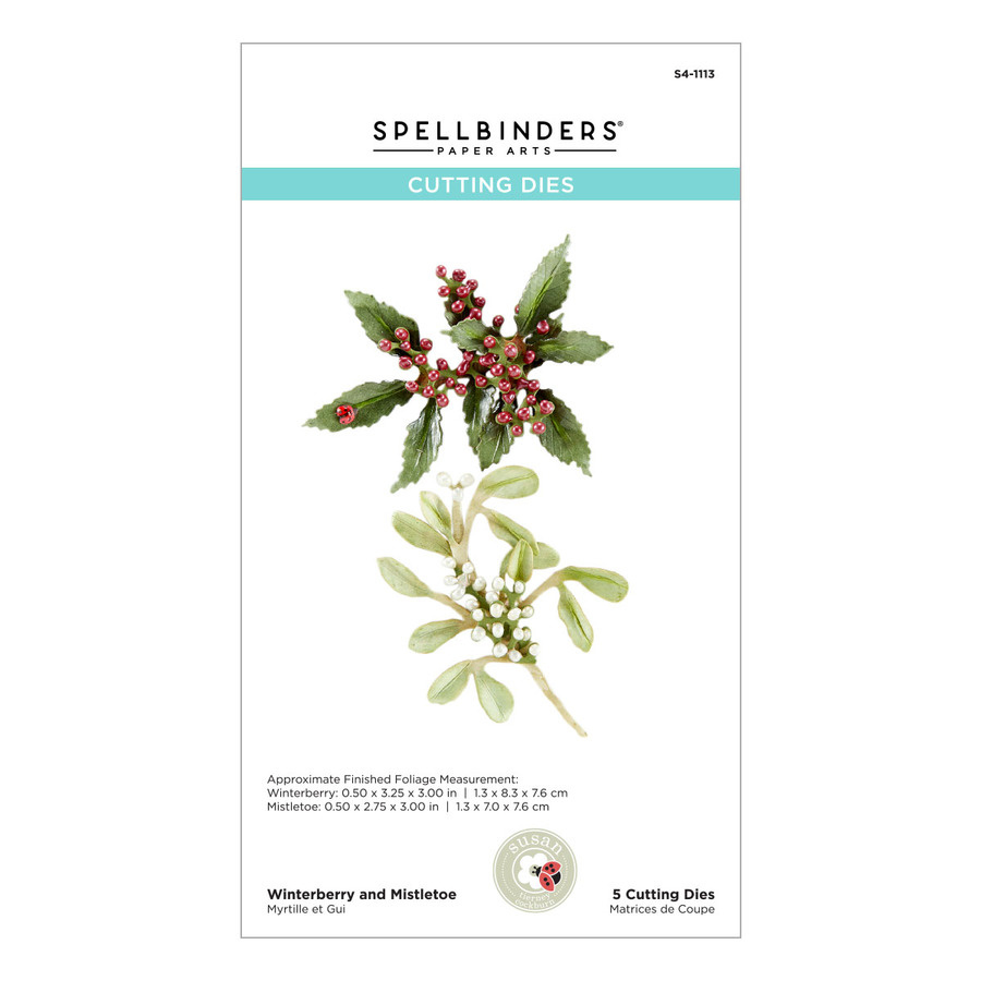 Spellbinders Winterberry and Mistletoe Etched Dies - 3