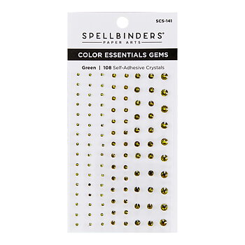 Spellbinders Green  Mix  Color Essentials Gems  
