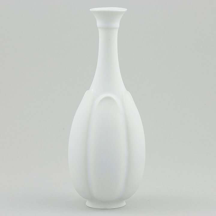 Wilhelm Kåge (1950s) White Studio Vase 17 cm