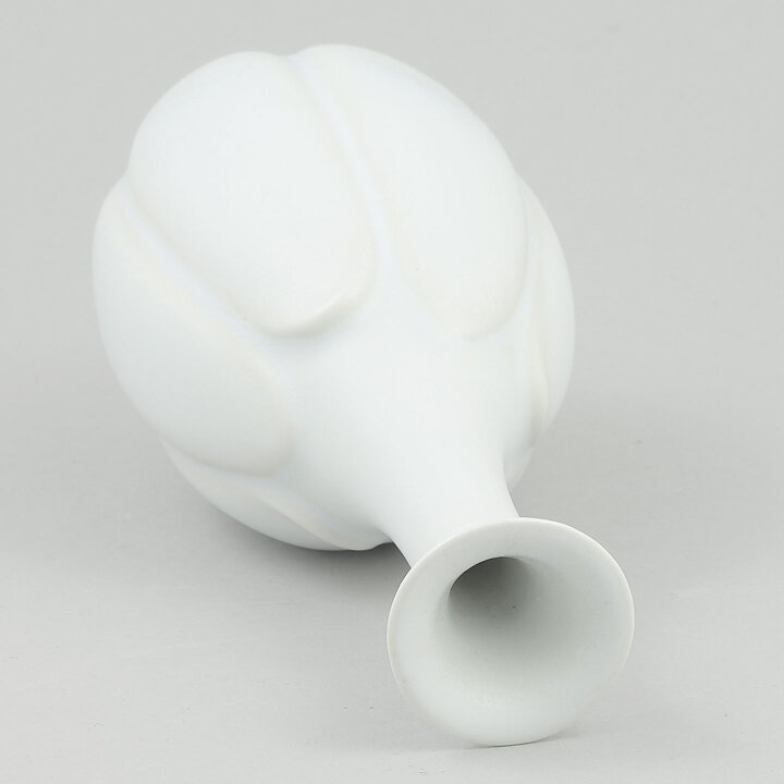 ヴィルヘルム・コーゲ   ホワイトの花瓶 Vase  17cm 1950年代