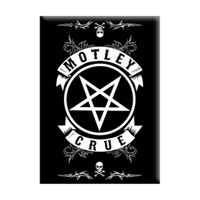 Motley Crue Ribbons Metal Magnet
