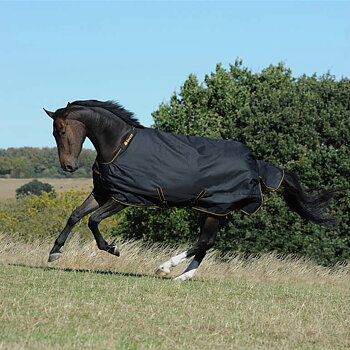 Bucas Irish Turnout Extra Classic Täcke Svart/Guld