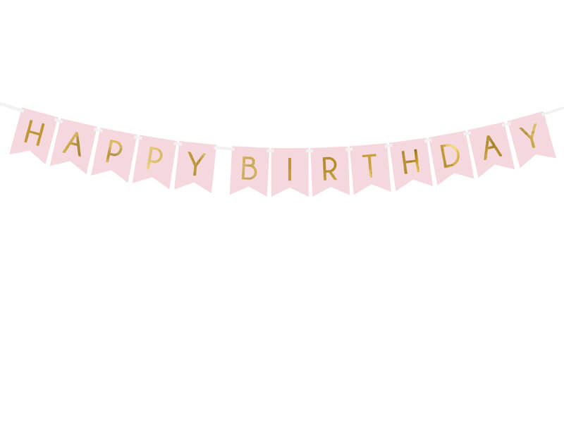 Vimpel | Happy birthday | Rosa